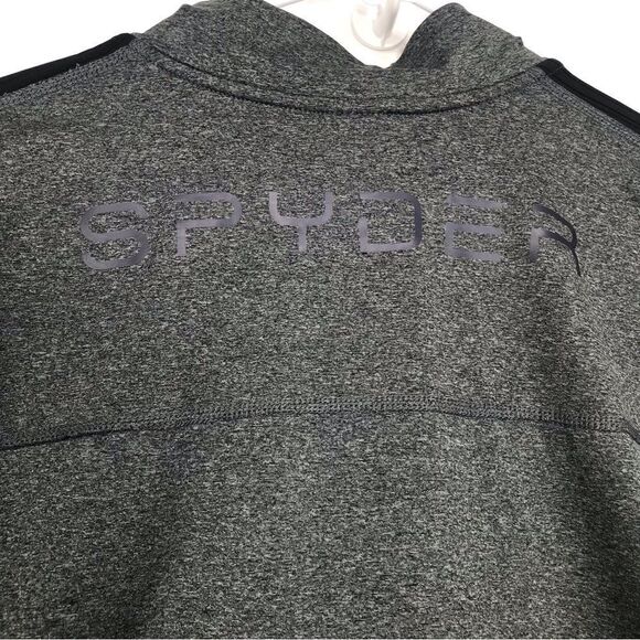 Spyder Active Gray Quarter Zip ProWB Performance Long Sleeve Pullover - Picture 11 of 15